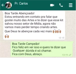 depoimento 2 kit de artes gospel