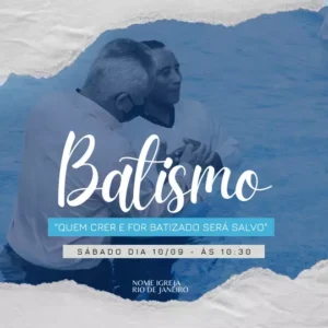 kit de artes batismo igreja